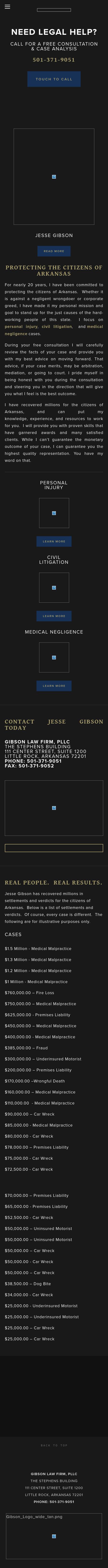Gibson Law Firm, PLLC. - Little Rock AR Lawyers