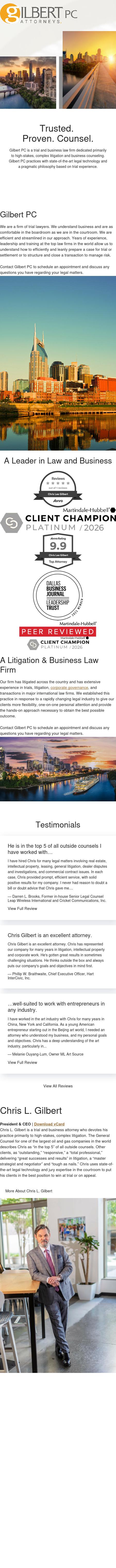 Gilbert PC - Dallas TX Lawyers