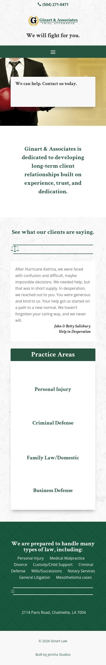 Ginart & Associates - Chalmette LA Lawyers