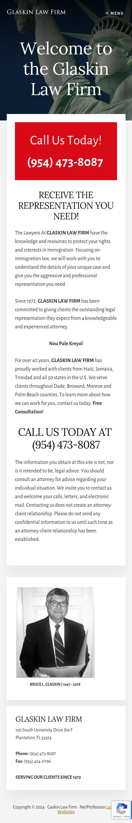 Glaskin, Bruce L - Plantation FL Lawyers