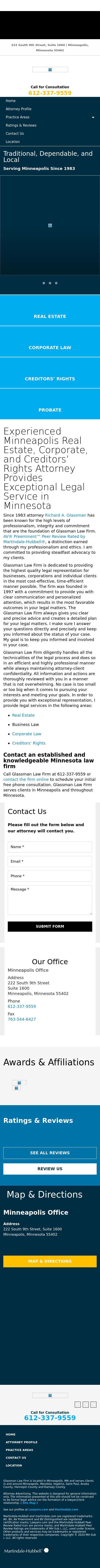 Glassman Richard A - Minneapolis MN Lawyers