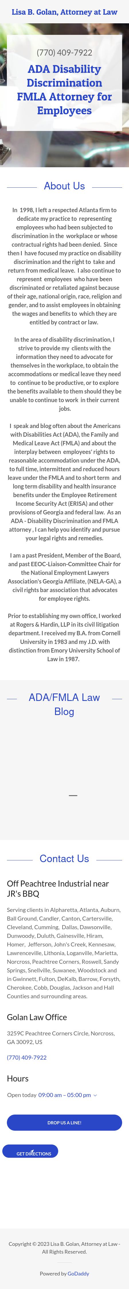 Golan, Lisa B Attorney at Law - Peachtree Corners GA Lawyers