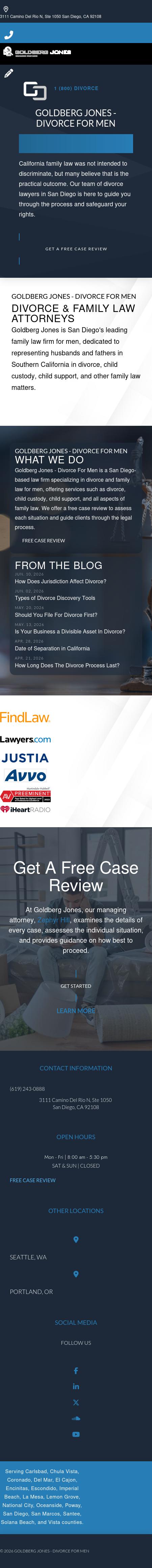 Goldberg Jones -Divorce For Men - San Diego CA Lawyers
