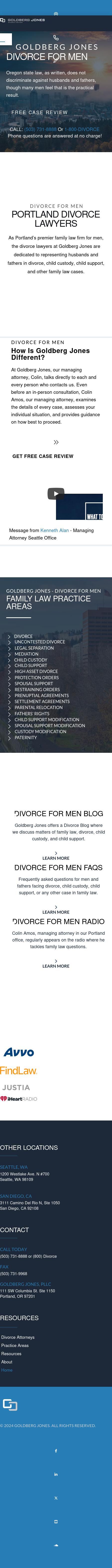 Goldberg Jones - Divorce For Men - Portland OR Lawyers