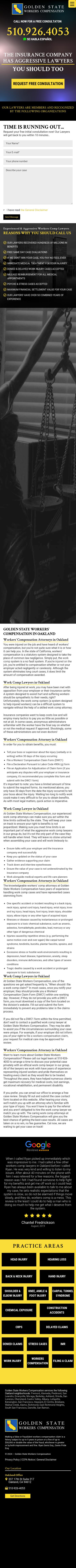 Golden State Workers Compensation Attorneys_Oakland - Oakland CA Lawyers