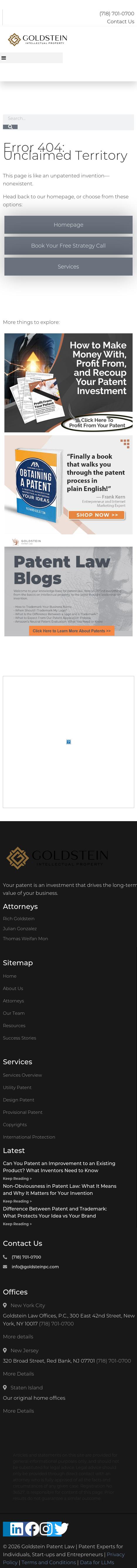 GOLDSTEIN PATENT LAW - Cranford NJ Lawyers