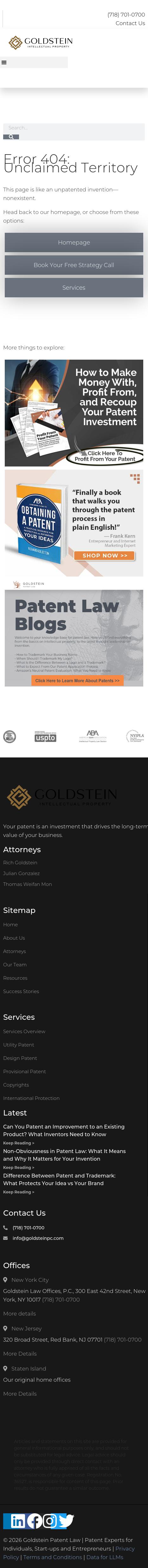 GOLDSTEIN PATENT LAW - Staten Island NY Lawyers