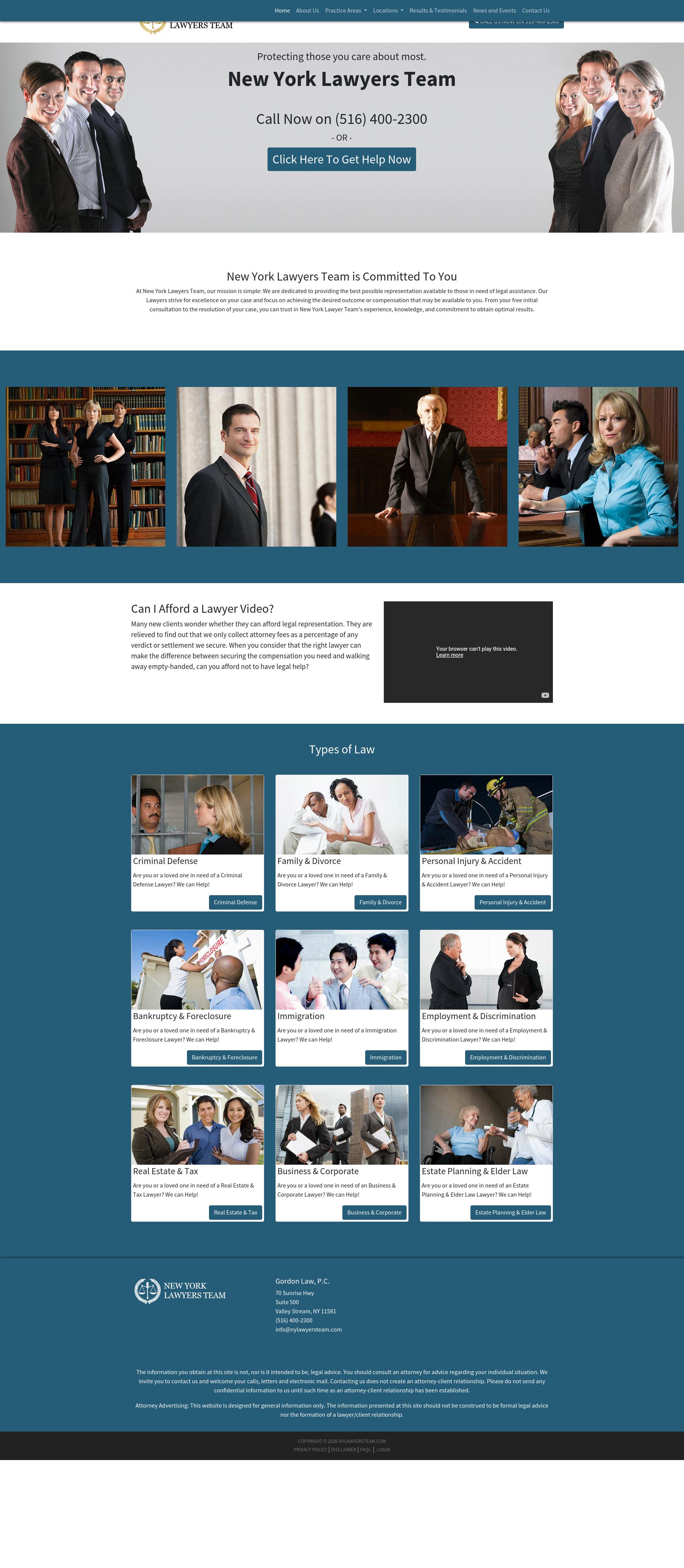 Gordon Law, P.C. - Valley Stream NY Lawyers