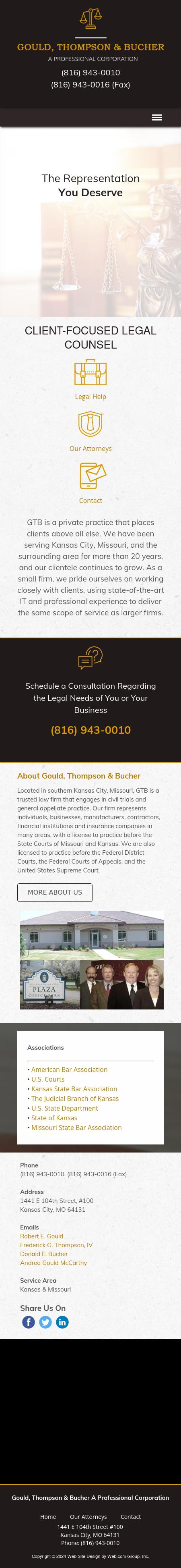 Gould, Thompson & Bucher, A Professional Corporation - Kansas City MO Lawyers