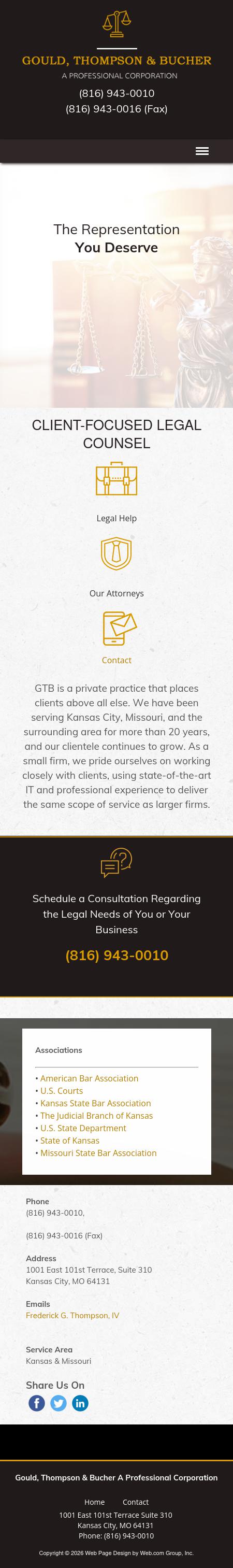 Gould, Thompson & Bucher, A Professional Corporation - Kansas City MO Lawyers
