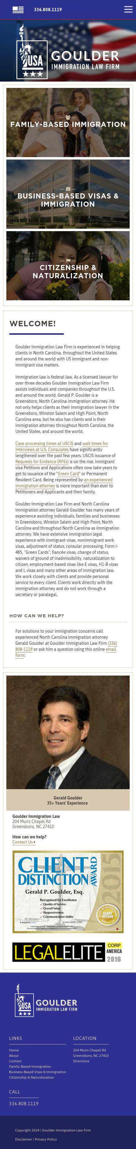 Goulder Immigration Law Firm - Greensboro NC Lawyers