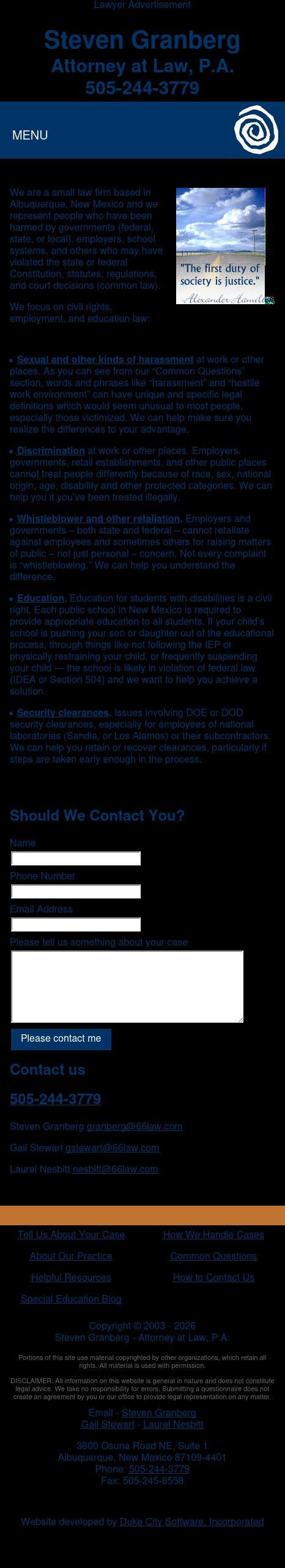 Granberg & Stewart - Albuquerque NM Lawyers