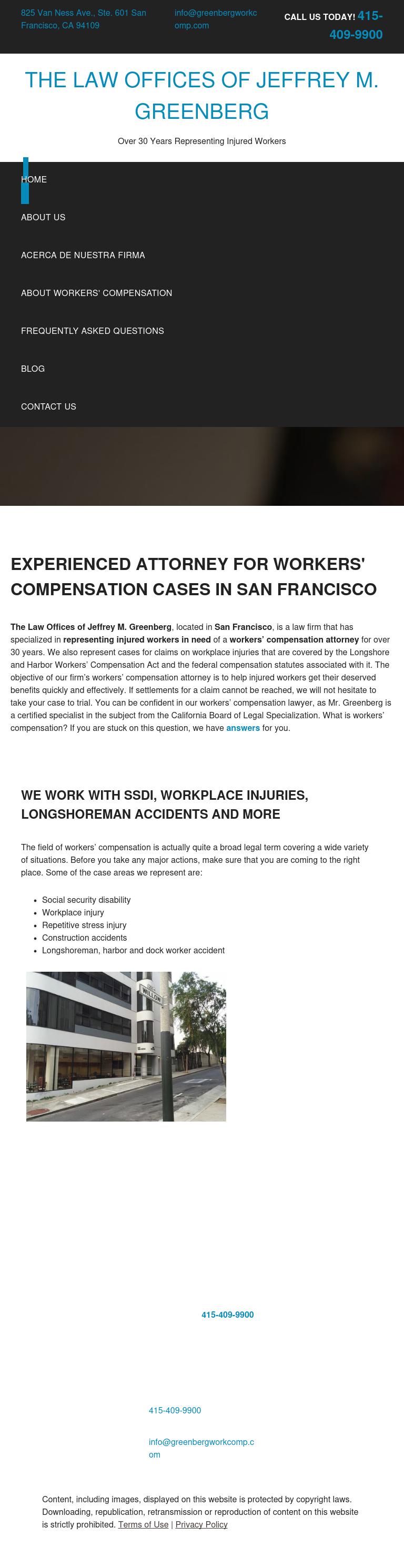 Greenberg Jeffrey - San Francisco CA Lawyers