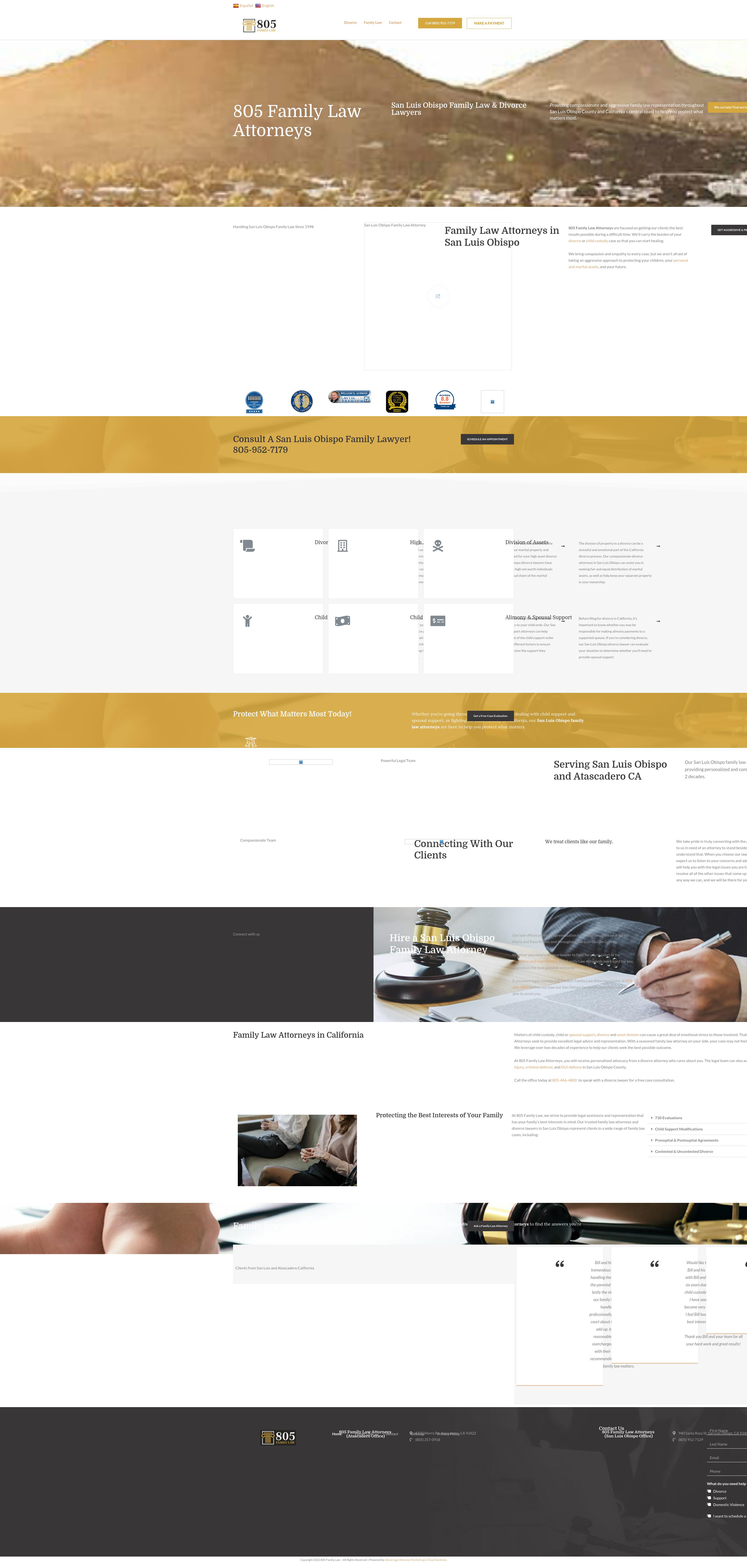 805 Family Law Attorneys - San Luis Obispo CA Lawyers
