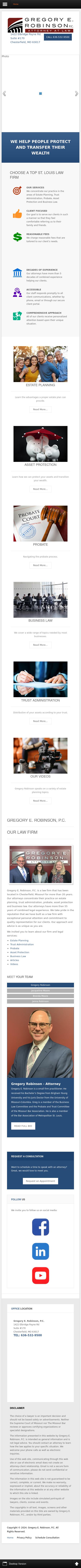 Gregory E. Robinson - Chesterfield MO Lawyers