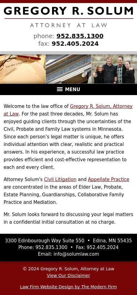 Gregory R. Solum, Attorney At Law - Minneapolis MN Lawyers