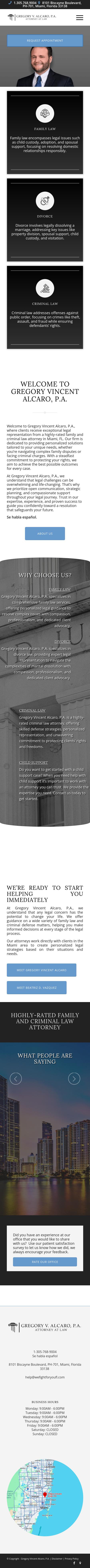 Gregory Vincent Alcaro, P.A. - Miami FL Lawyers