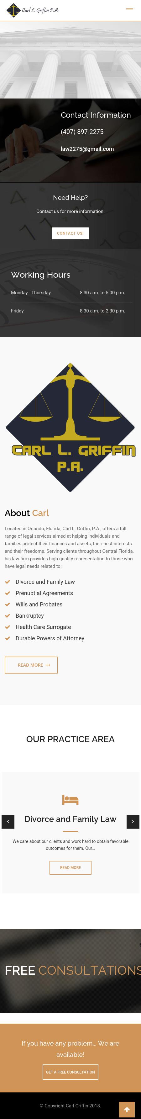 Griffin, Carl L PA - Orlando FL Lawyers