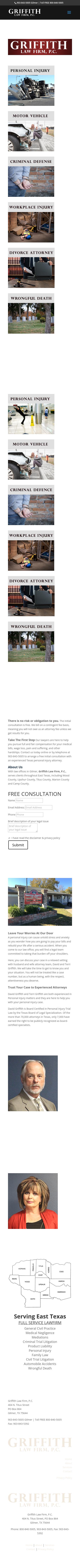Griffith & Griffith Law Firm, P.C. - Gilmer TX Lawyers