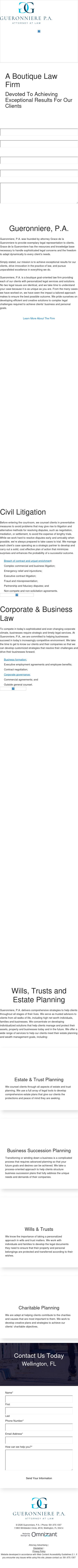 Gueronniere, P.A. - Wellington FL Lawyers