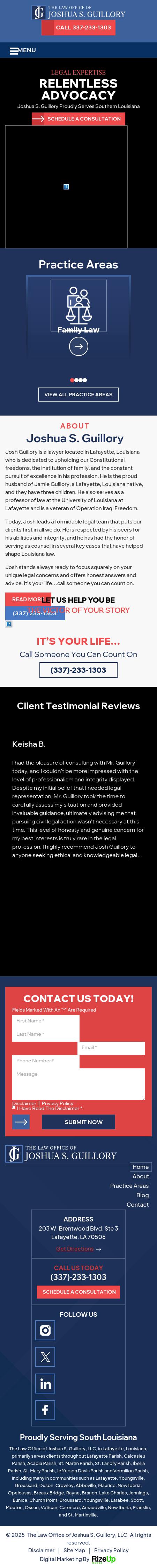 Guillory Joshua S - Lafayette LA Lawyers