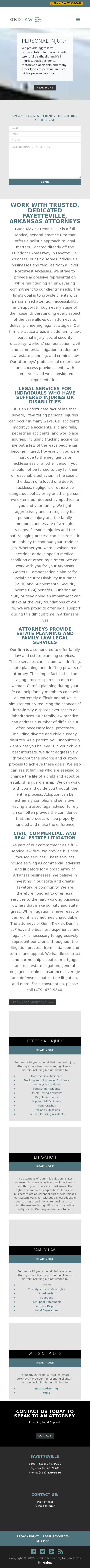 GUNN KIEKLAK DENNIS, LLP - Fayetteville AR Lawyers