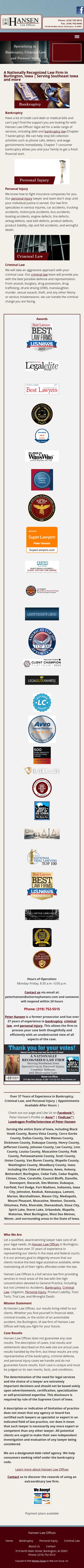 Hansen Law Offices - Burlington IA Lawyers