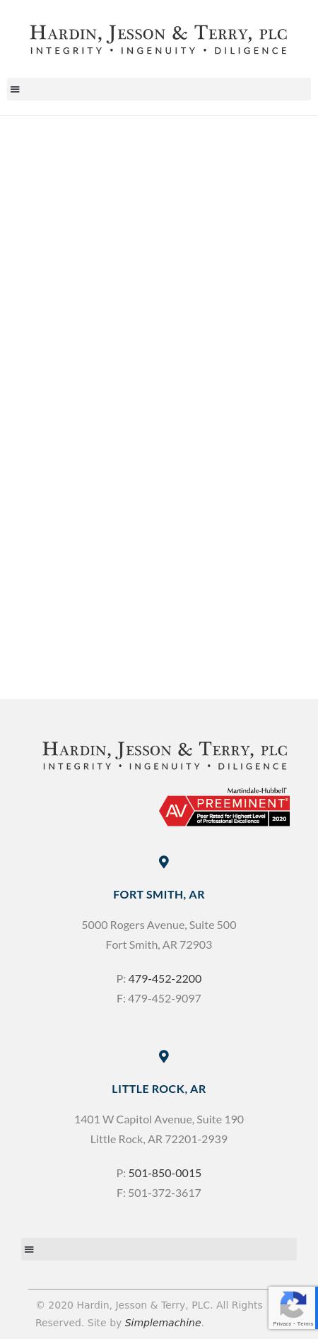 Hardin, Jesson & Terry, PLC - Little Rock AR Lawyers