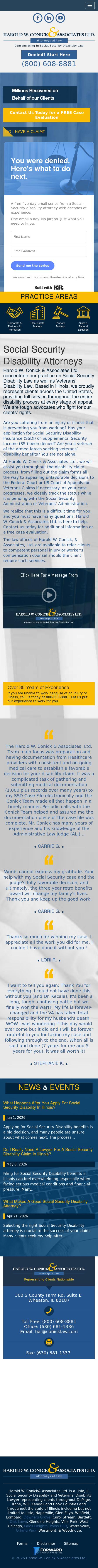 Harold W. Conick & Associates Ltd. - Lisle IL Lawyers