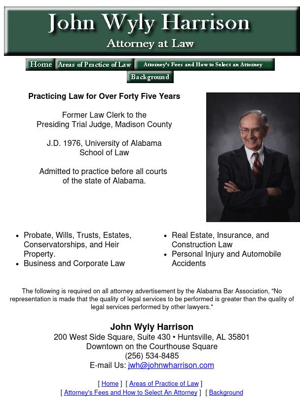 Harrison John Wyly Attorney At Law - Huntsville AL Lawyers