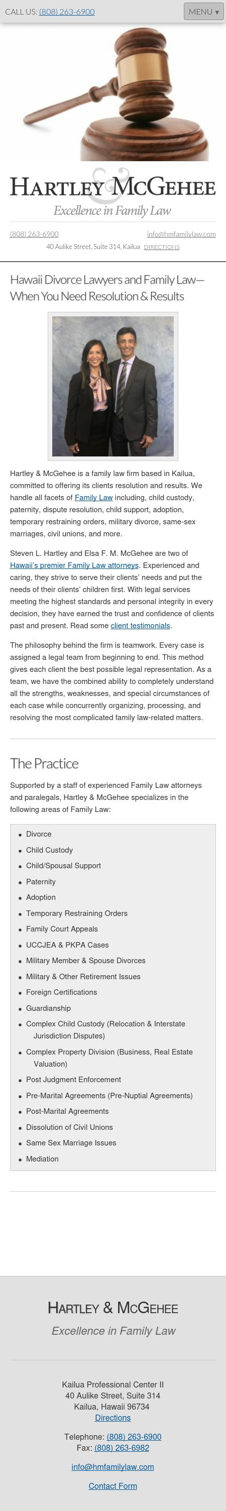 Hartley & McGehee A Limited Liability Law Partnership - Kailua HI Lawyers