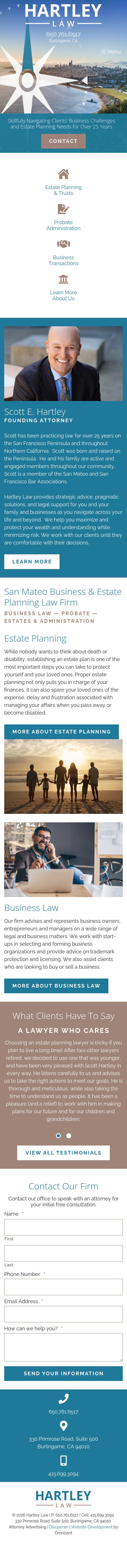Hartley Law - Burlingame CA Lawyers