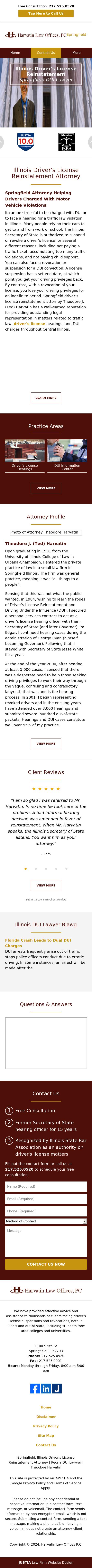 Harvatin Law Offices - Springfield IL Lawyers