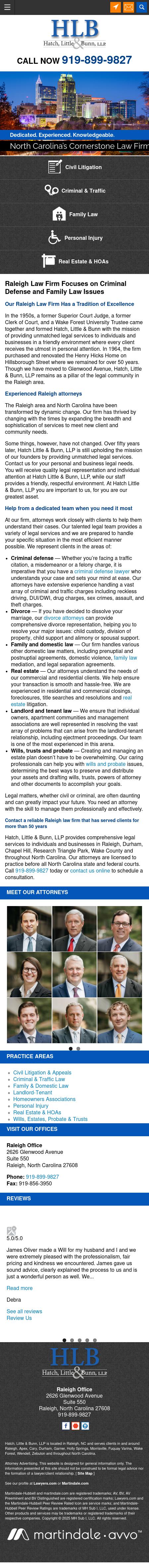 Hatch Little Bunn LLP - Raleigh NC Lawyers