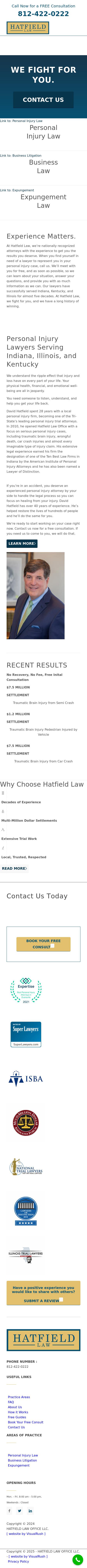 Hatfield Law Office, LLC - Evansville IN Lawyers