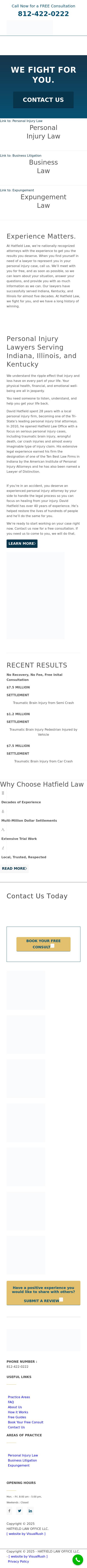 Hatfield Law - Evansville IN Lawyers