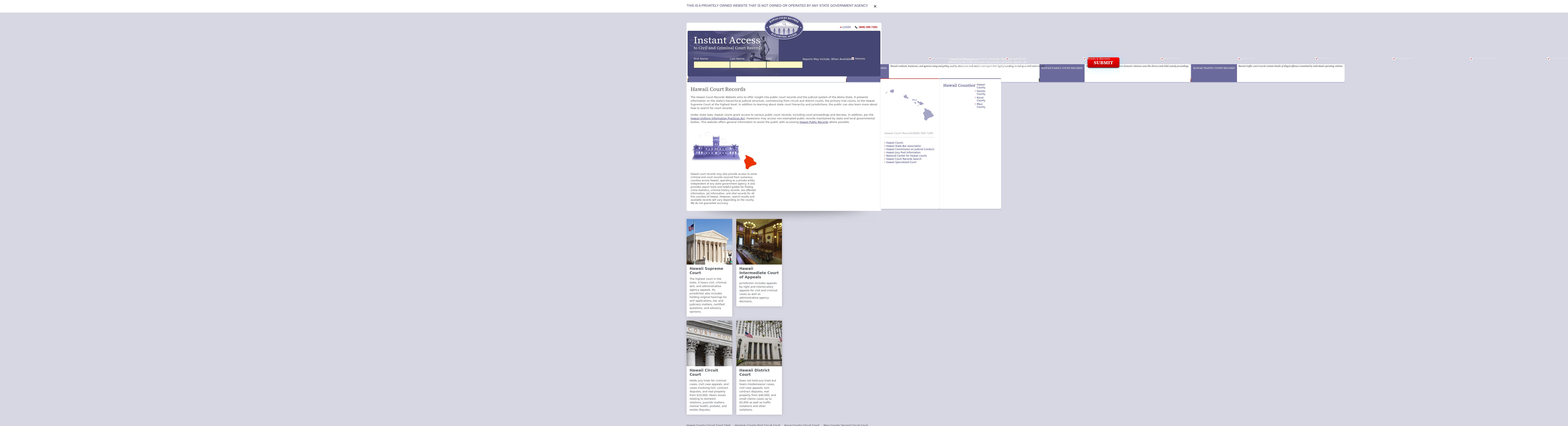 Hawaii Court Records - Honolulu HI Lawyers