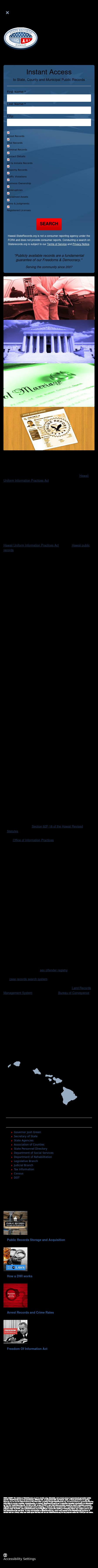Hawaii State Records - Honolulu HI Lawyers