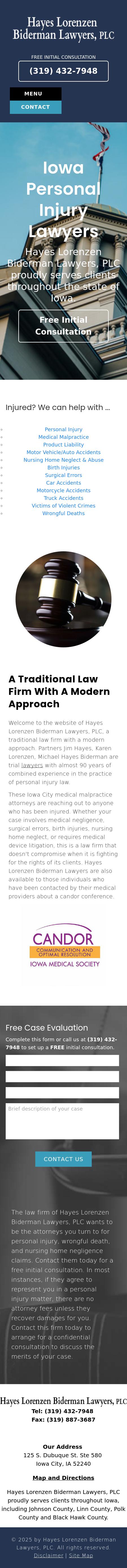 Hayes Lorenzen Lawyers PLC - Iowa City IA Lawyers