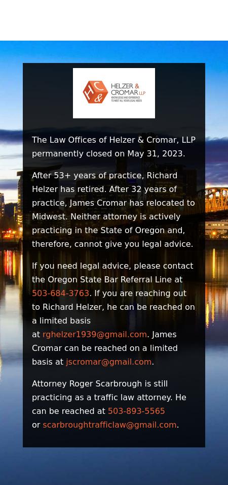 Helzer & Cromar LLP - Beaverton OR Lawyers