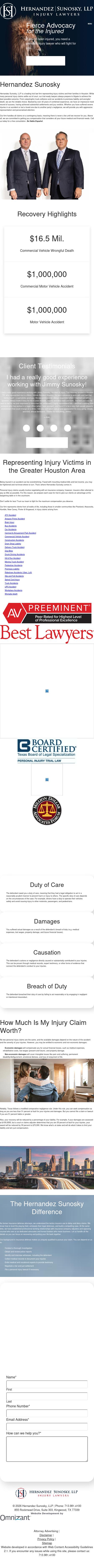 Hernandez Sunosky, LLP - Kingwood TX Lawyers