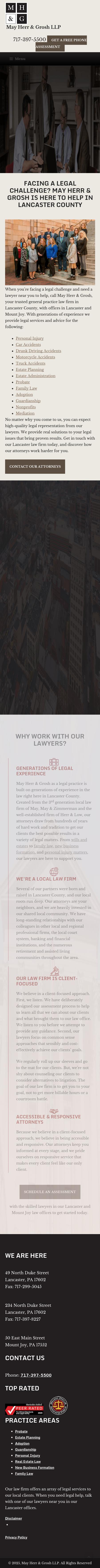 May Herr & Grosh - Lancaster PA Lawyers