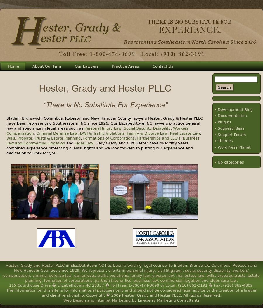 Hester, Grady & Hester, P.L.L.C. - Elizabethtown NC Lawyers