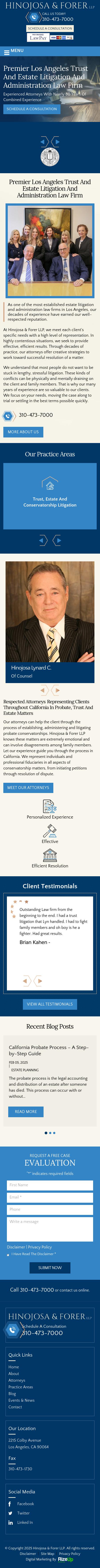 Hinojosa & Forer LLP - Los Angeles CA Lawyers