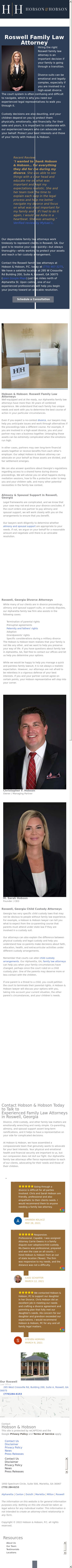Hobson & Hobson, P.C. - Roswell GA Lawyers