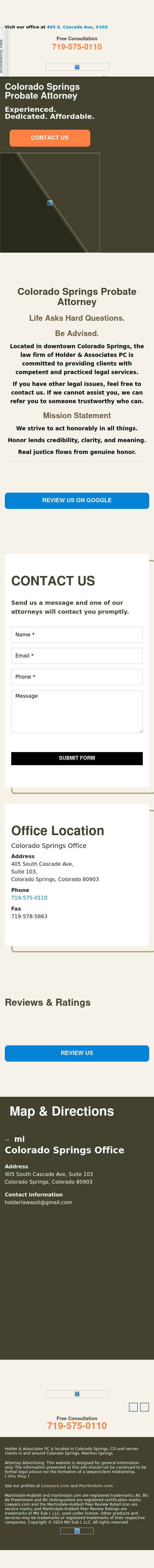 Holder & Associates PC - Colorado Springs CO Lawyers