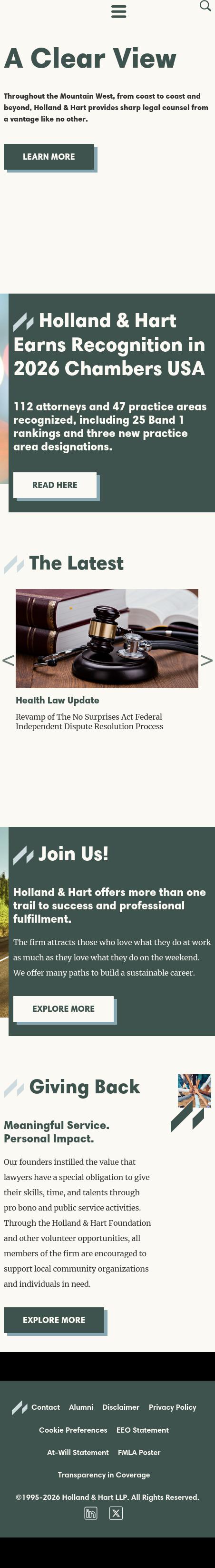 Holland & Hart LLP - Denver CO Lawyers
