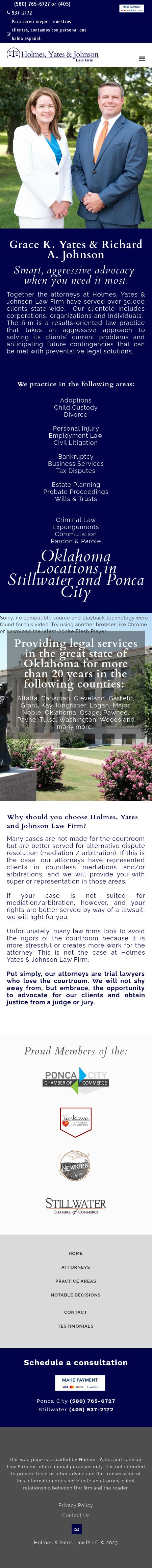 Holmes & Yates - Ponca City OK Lawyers