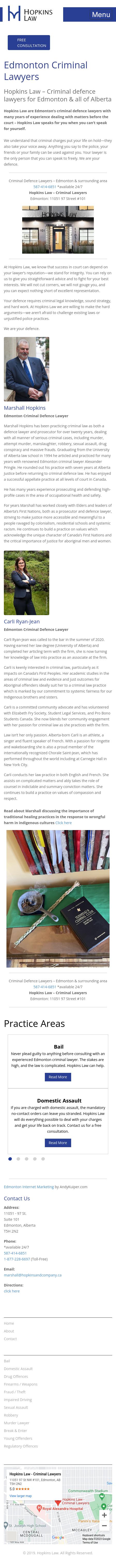 Hopkins Law - Edmonton  Lawyers