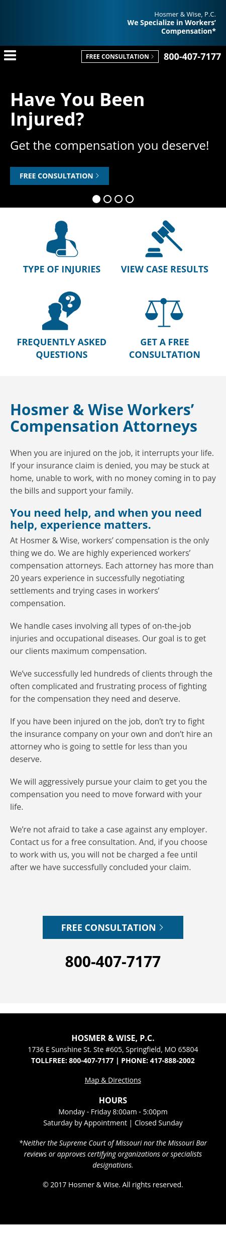 Hosmer & Wise PC - Springfield MO Lawyers